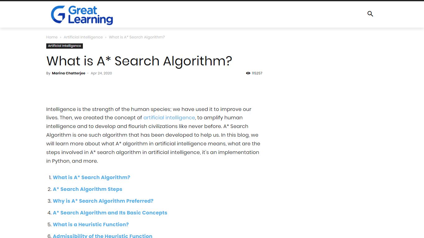 What is A* Search Algorithm? | A* (star) Algorithm in AI